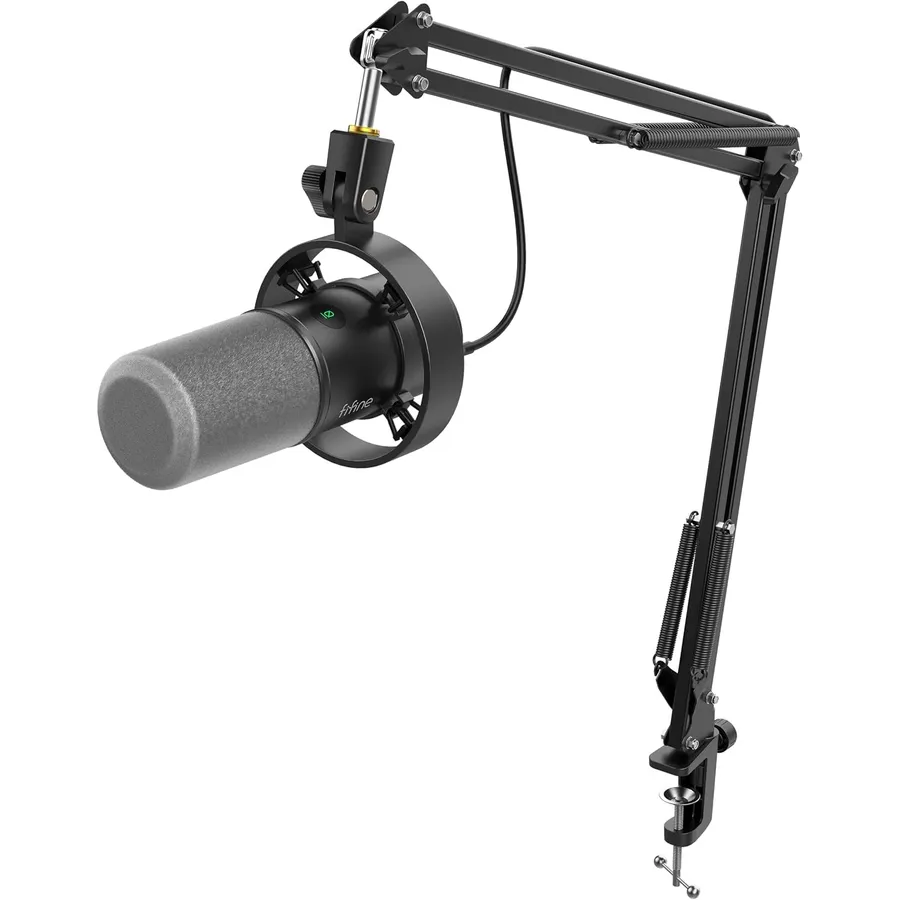 FIFINE K688 con brazo - Micrófono para podcast USB/XLR